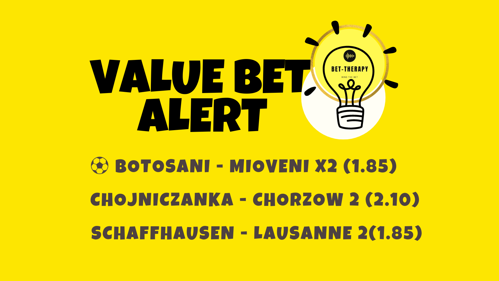 Bet Therapy value bet στοίχημα