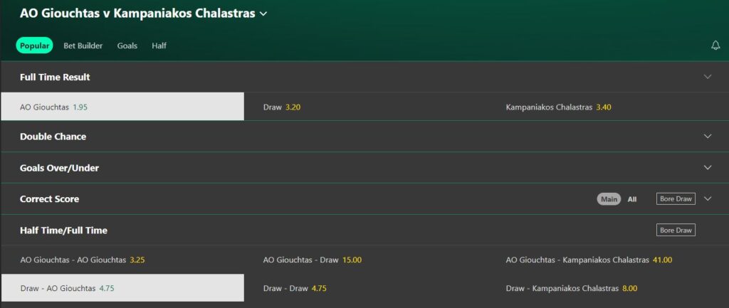 Bet Therapy στοίχημα Γ΄ Εθνική value bet