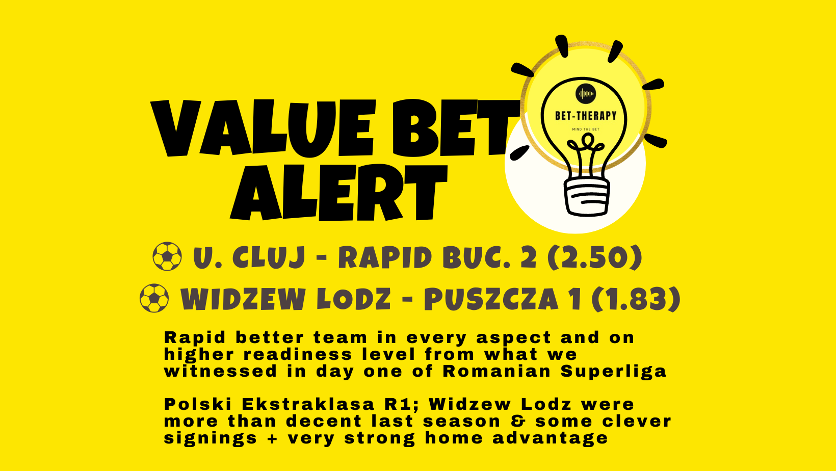 value bet of the day bet therapy