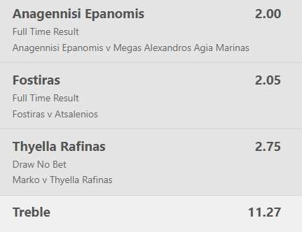 Value Bet στη Γ΄ Εθνική Αλενατορε
