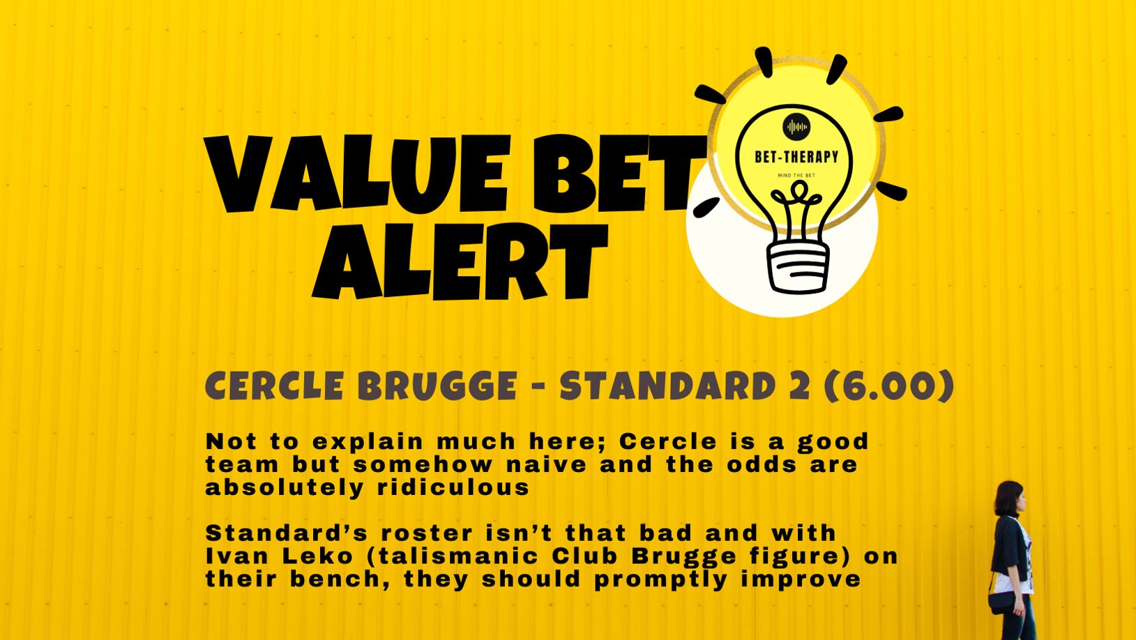 bet therapy value bet of the day