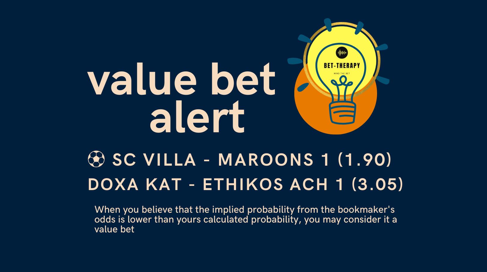 value bet of the day