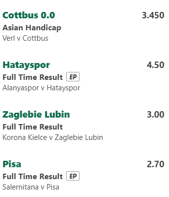 τα value bet των άλλων