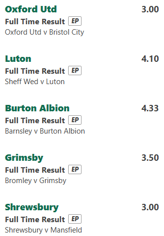 UK Coupon value bet
